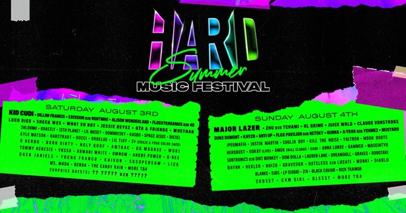 Hard Summer Festival, 2019
