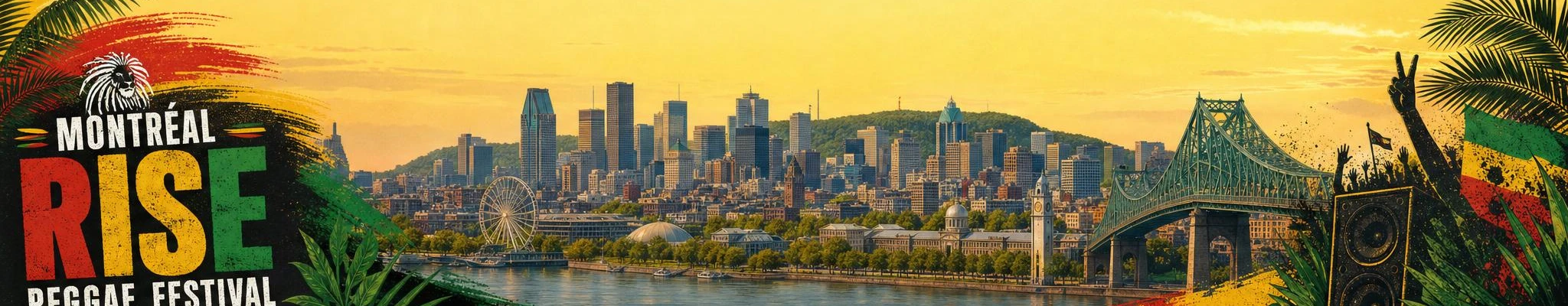 Montreal RISE Reggae Festival banner